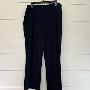 Susan Graver Women’s Large Petite Navy Blue Pull on Pants Stretchy